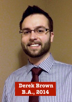 Derek Brown, B.A., 2014